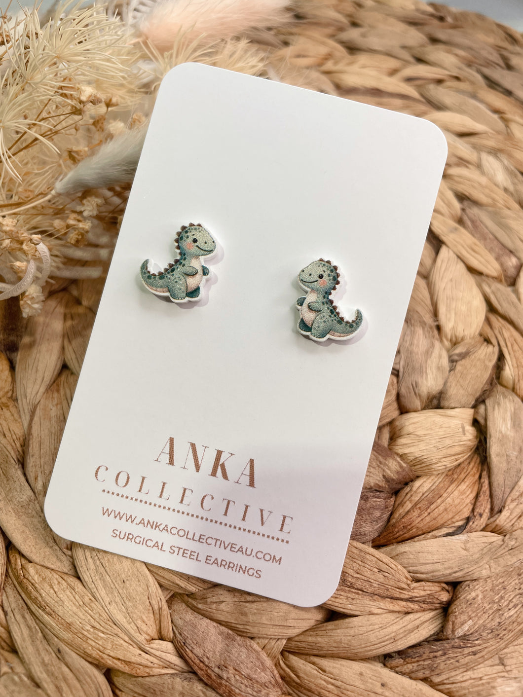 Dinosaur Stud Earrings