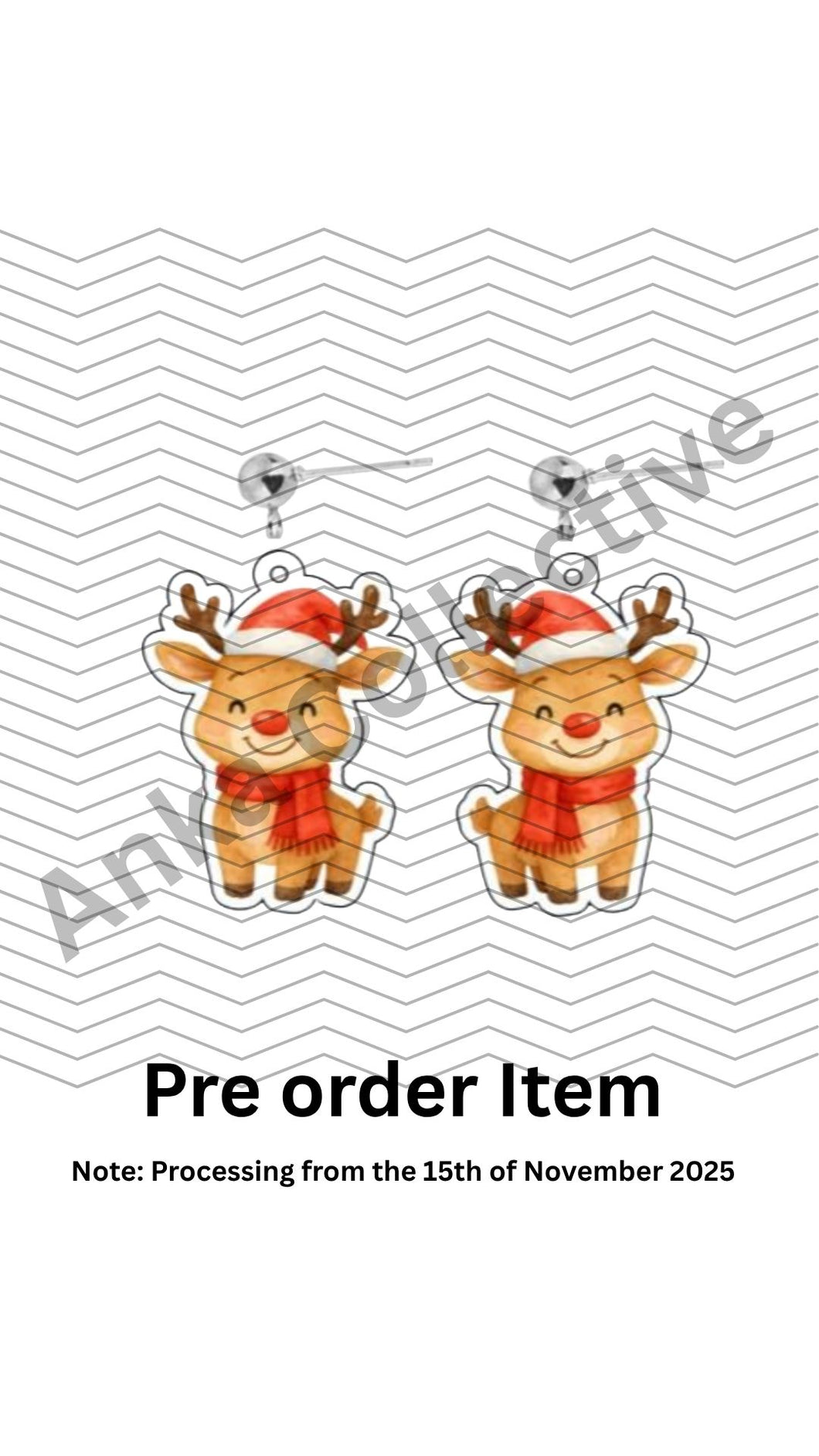 Reindeer Dangle Earrings