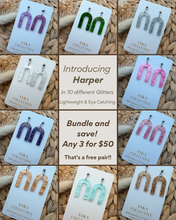 Load image into Gallery viewer, Harper Dangle Glitter Earrings
