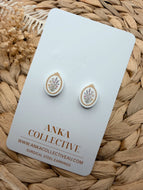 Wild Flowers Frame Stud Earrings