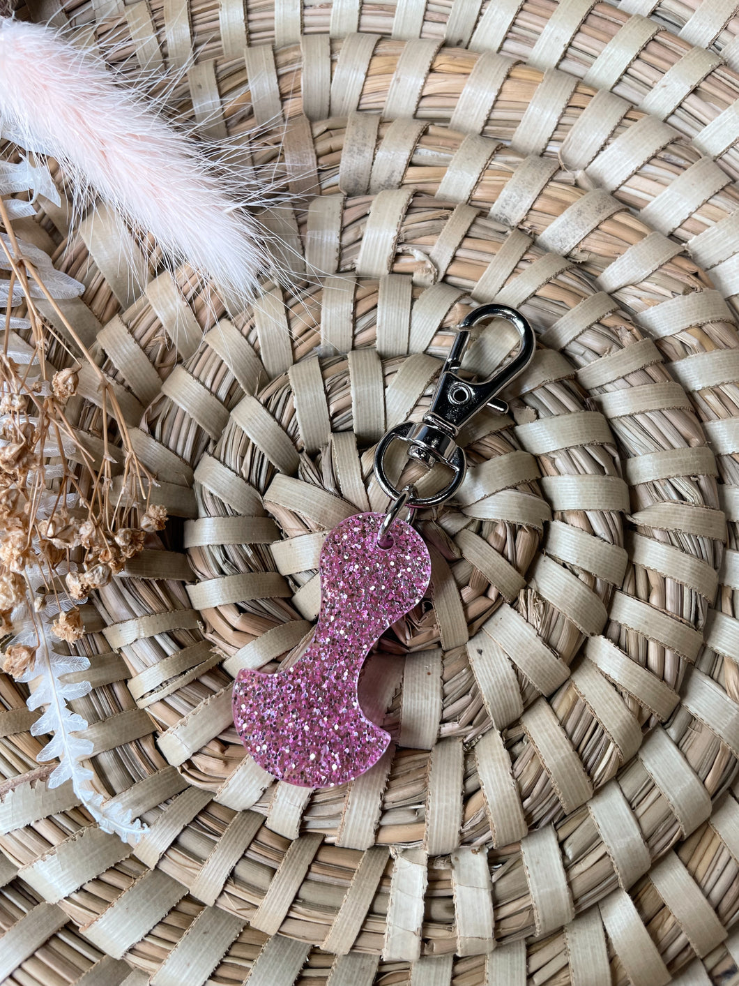 Light Pink Glitter Trolley Token