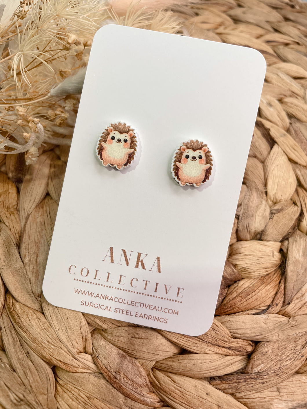 Hedge Hog Stud Earrings