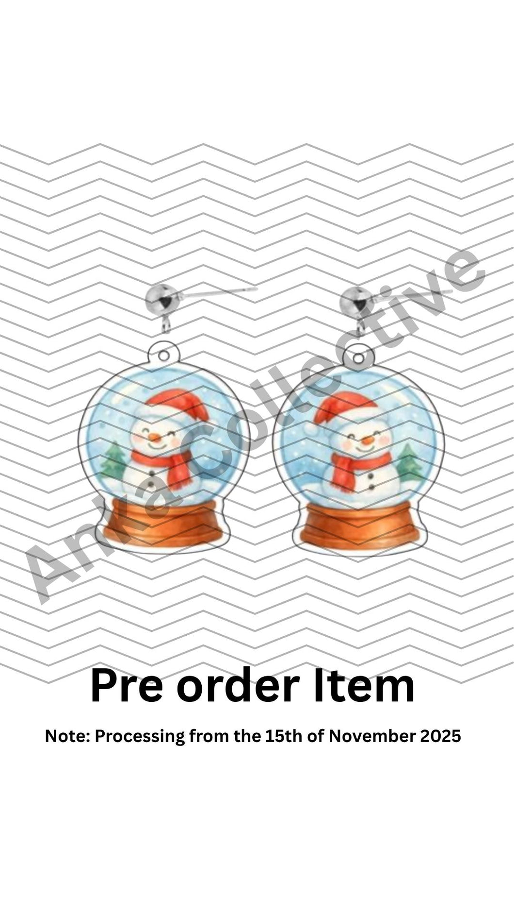 Snowglobe Dangle Earrings