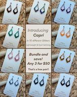 Capri Dangle Glitter Earrings