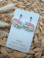 Book Stack Dangle Earrings