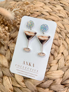 Expresso Martini Dangle Earrings