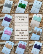Aura Dangle Glitter Earrings