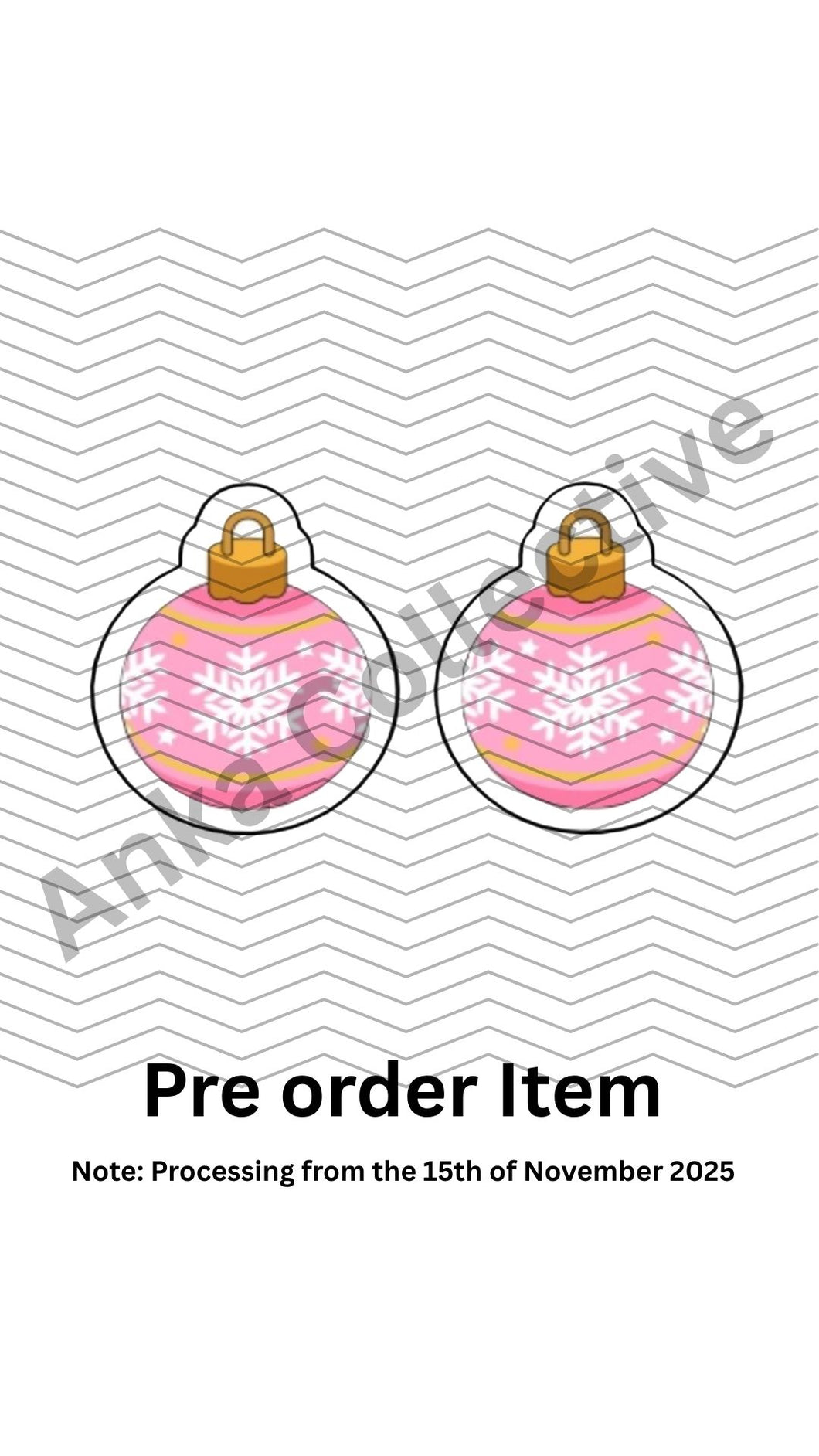 Christmas Bauble Stud Earrings