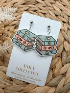 Books Dangle Earrings