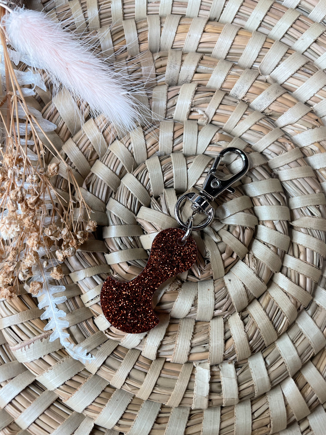 Brown Glitter Trolley Token