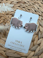 Wombat Dangle Earrings