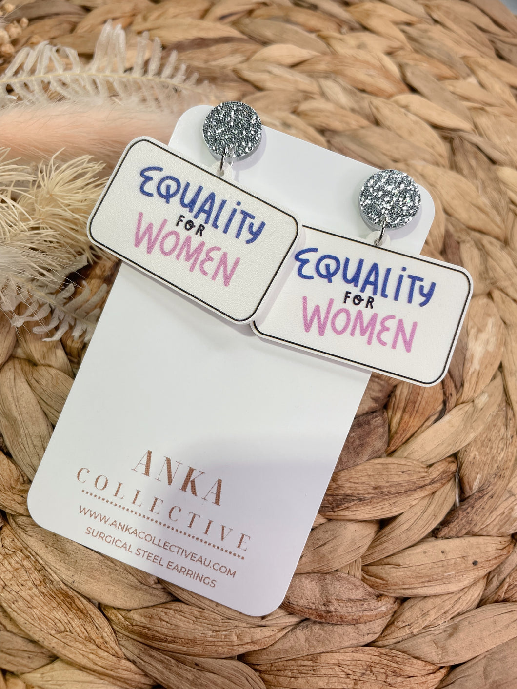 Equality For Women Dangle Earrings