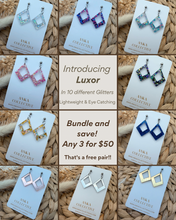 Load image into Gallery viewer, Luxor Dangle Glitter Earrings
