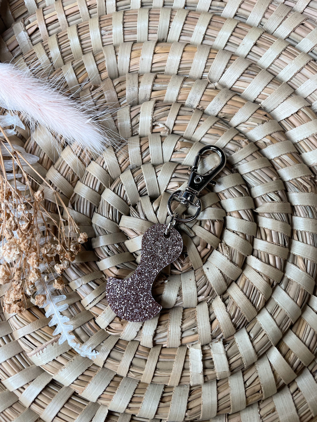 Taupe Glitter Trolley Token
