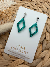 Load image into Gallery viewer, Valencia Dangle Glitter Earrings
