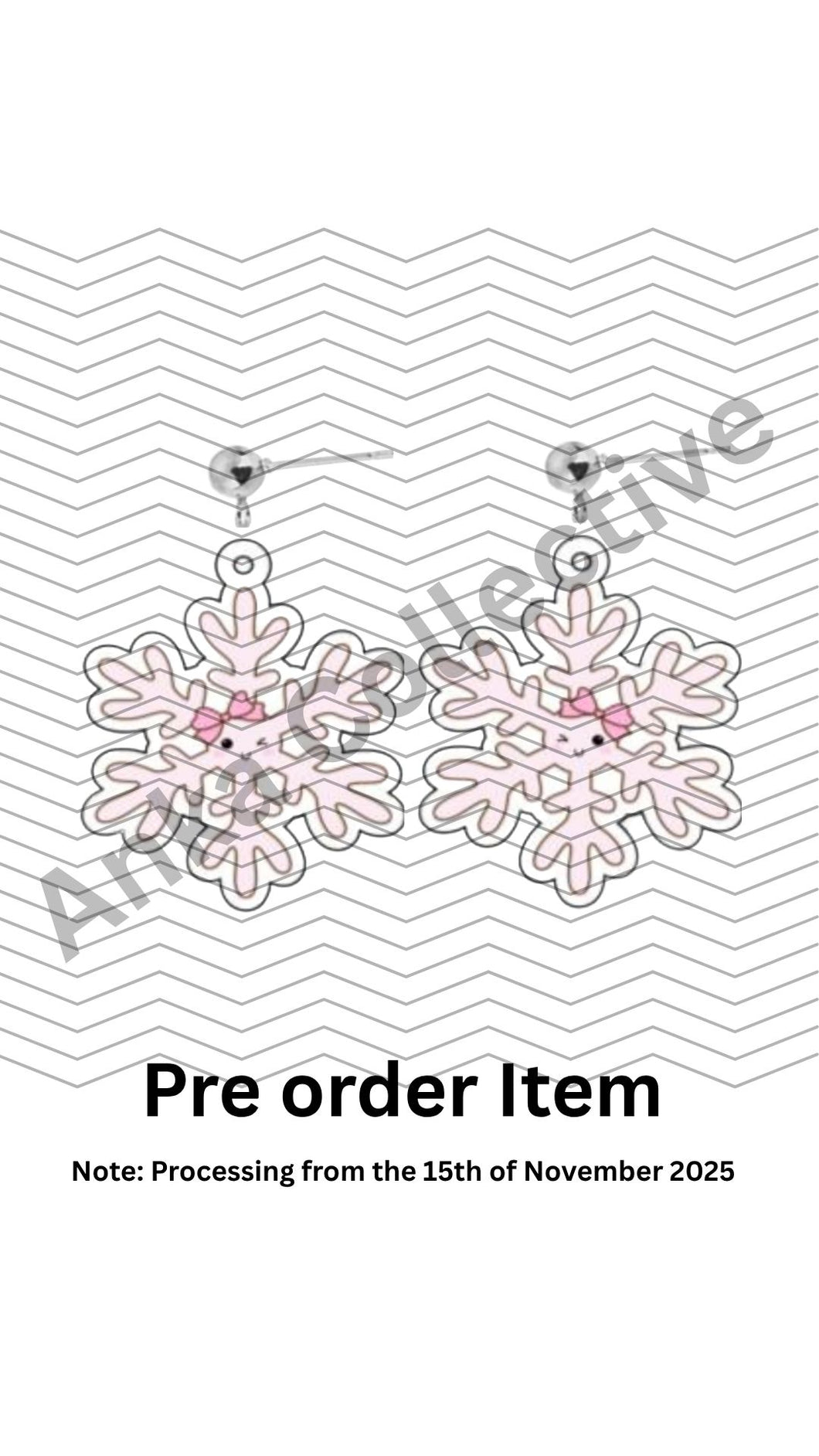 Snowflake Dangle Earrings