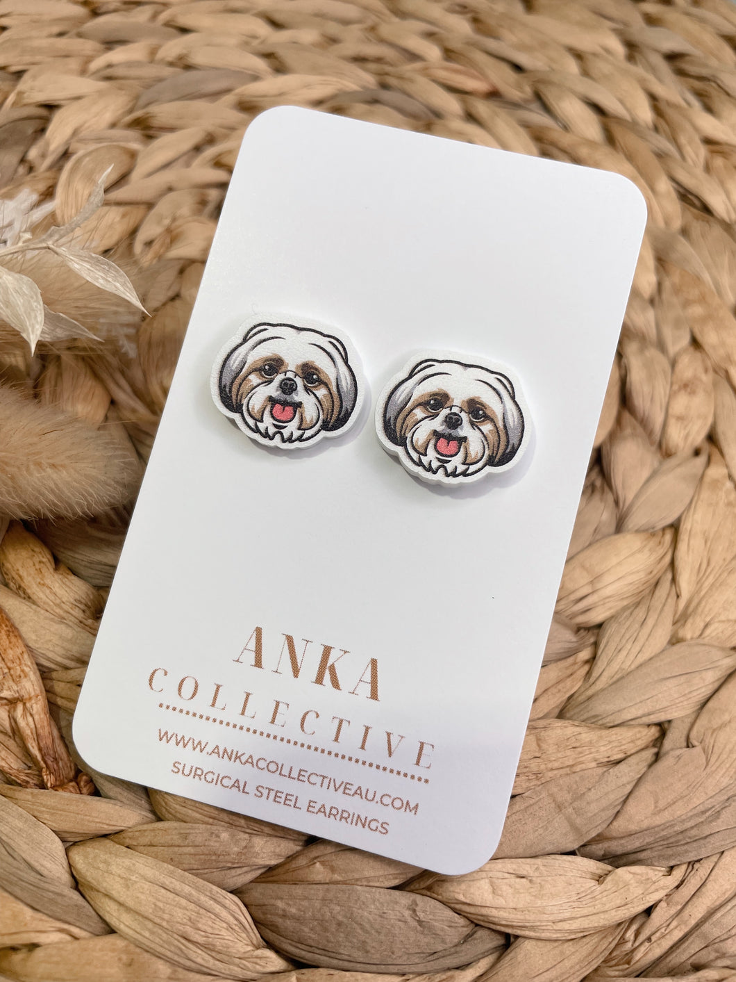 Shihtzu Stud Earrings