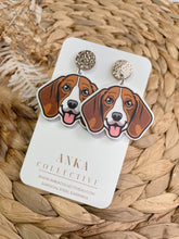 Load image into Gallery viewer, Beagle Dangle Earrings
