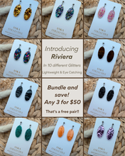 Load image into Gallery viewer, Riviera Dangle Glitter Earrings

