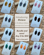 Riviera Dangle Glitter Earrings