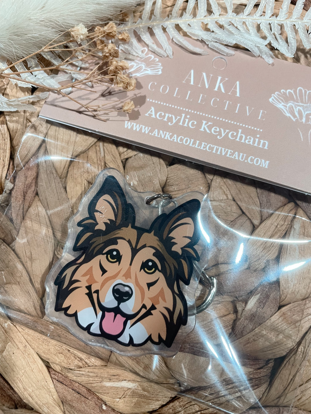 Shetland Sheepdog Dog Keychain – Anka Collective
