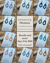 Load image into Gallery viewer, Florence Dangle Glitter Earrings
