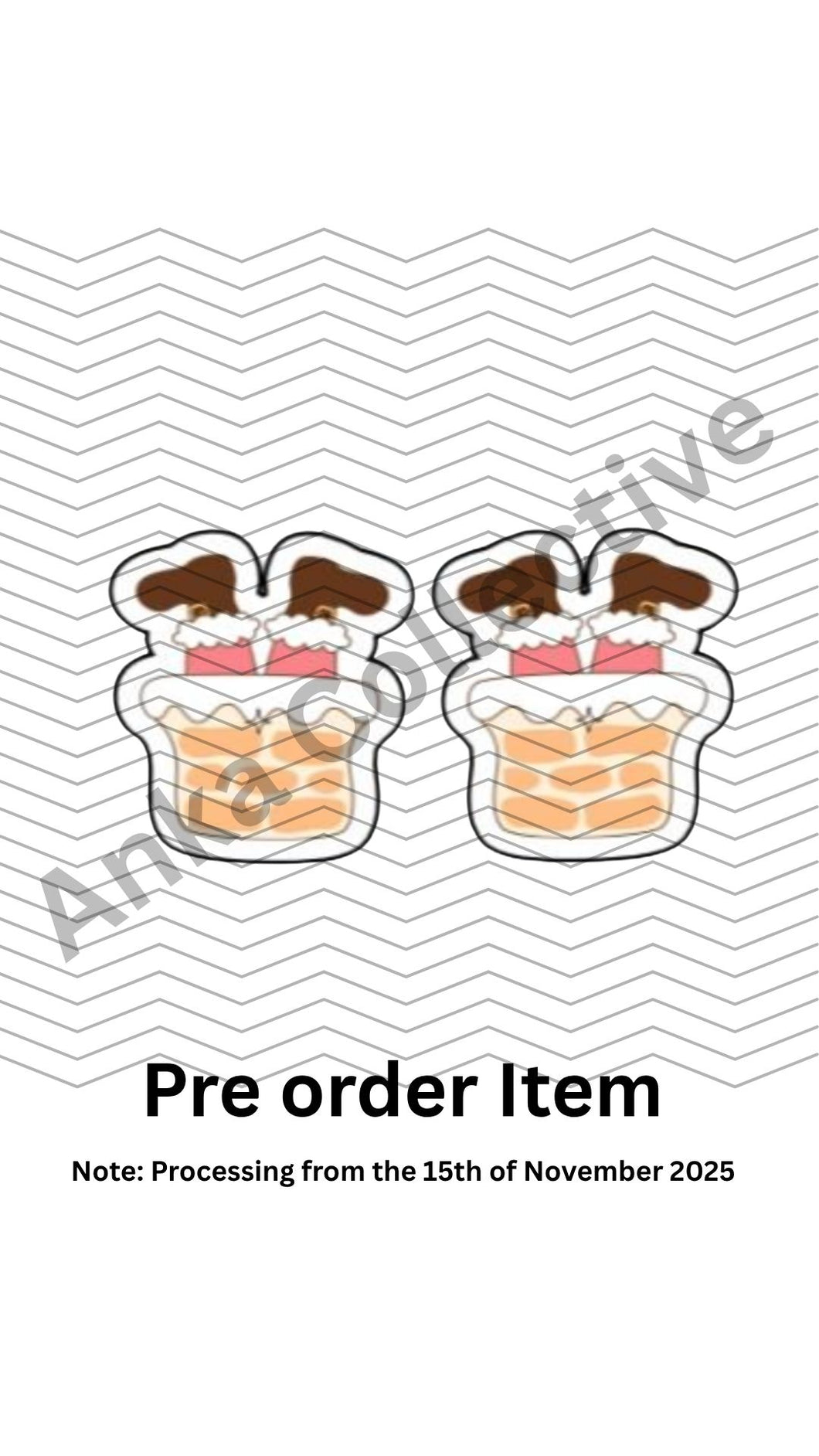 Chimney Santa Stud Earrings