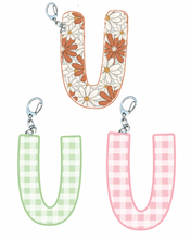 Load image into Gallery viewer, Letter “U” Keychain
