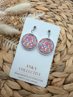 Disco Ball Dangle Earrings