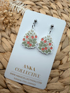 Strawberry Bush Dangle Earrings