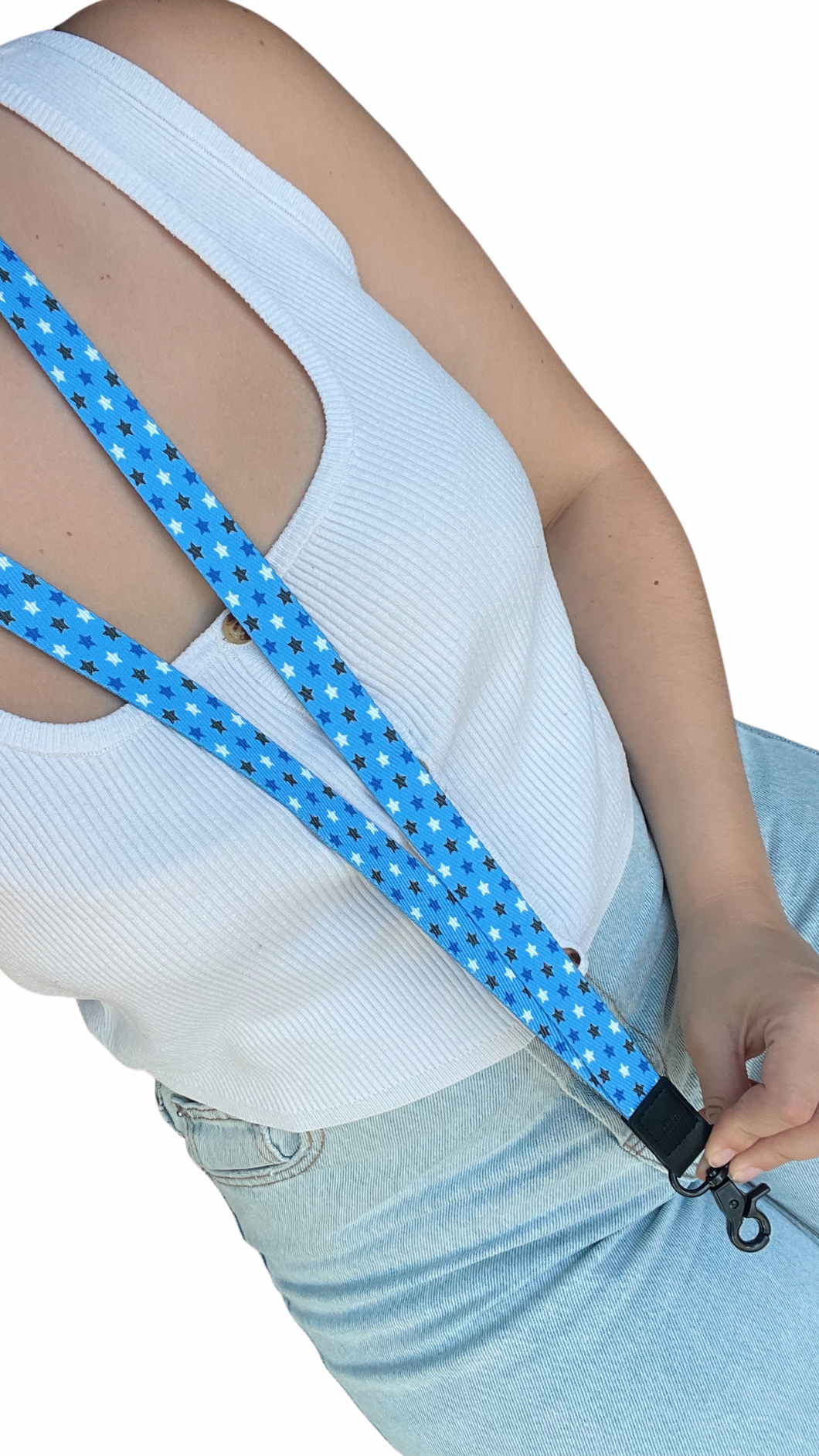 Stars Unisex Fabric Lanyard