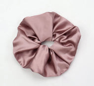 Large Blush Satin Scrunchie