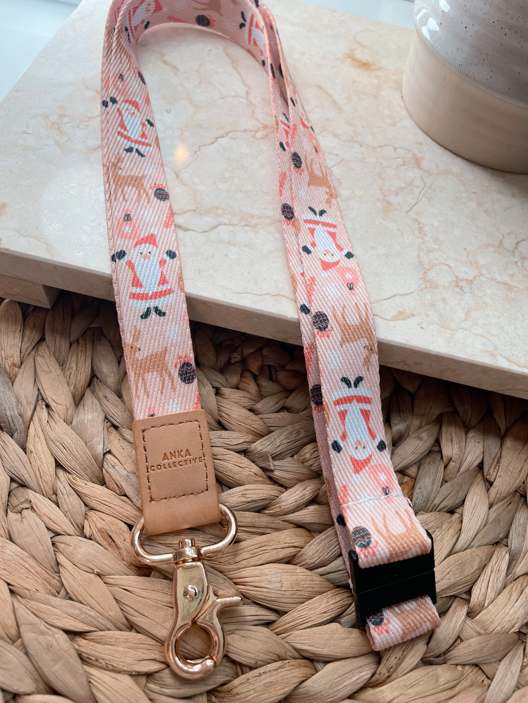 Winter Wonderland Fabric Lanyard