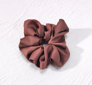 Reg Butterscotch Satin Scrunchie