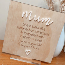 Load image into Gallery viewer, Mum Square Standing Plaque
