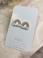 Be Kind Rainbow Stud Earrings