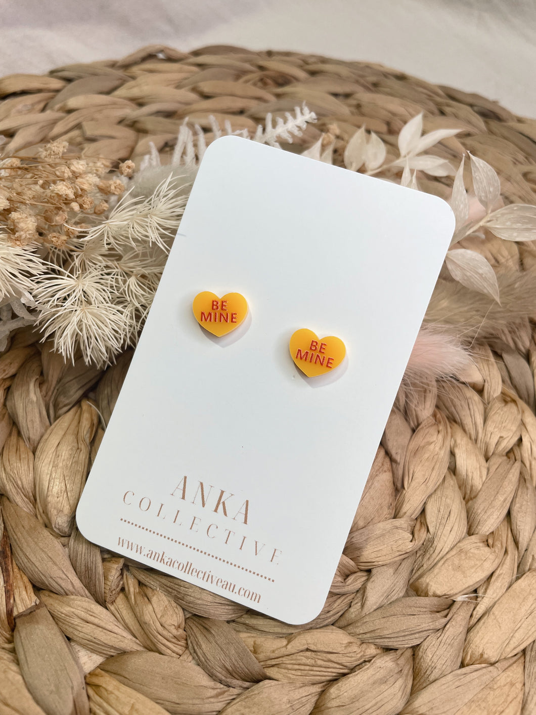 Yellow Be Mine Stud Earrings