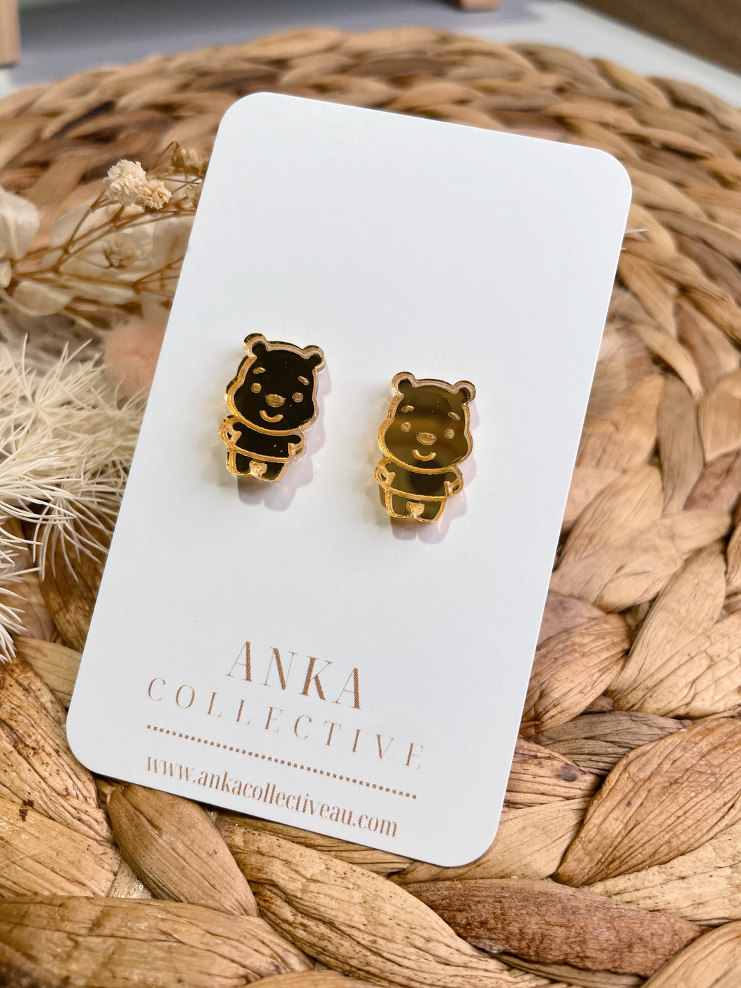 Bear Stud Earrings