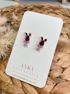 Pink piggie Stud Earrings