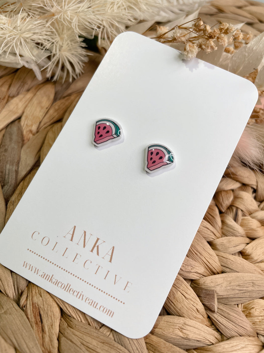 Watermelon Stud Earrings