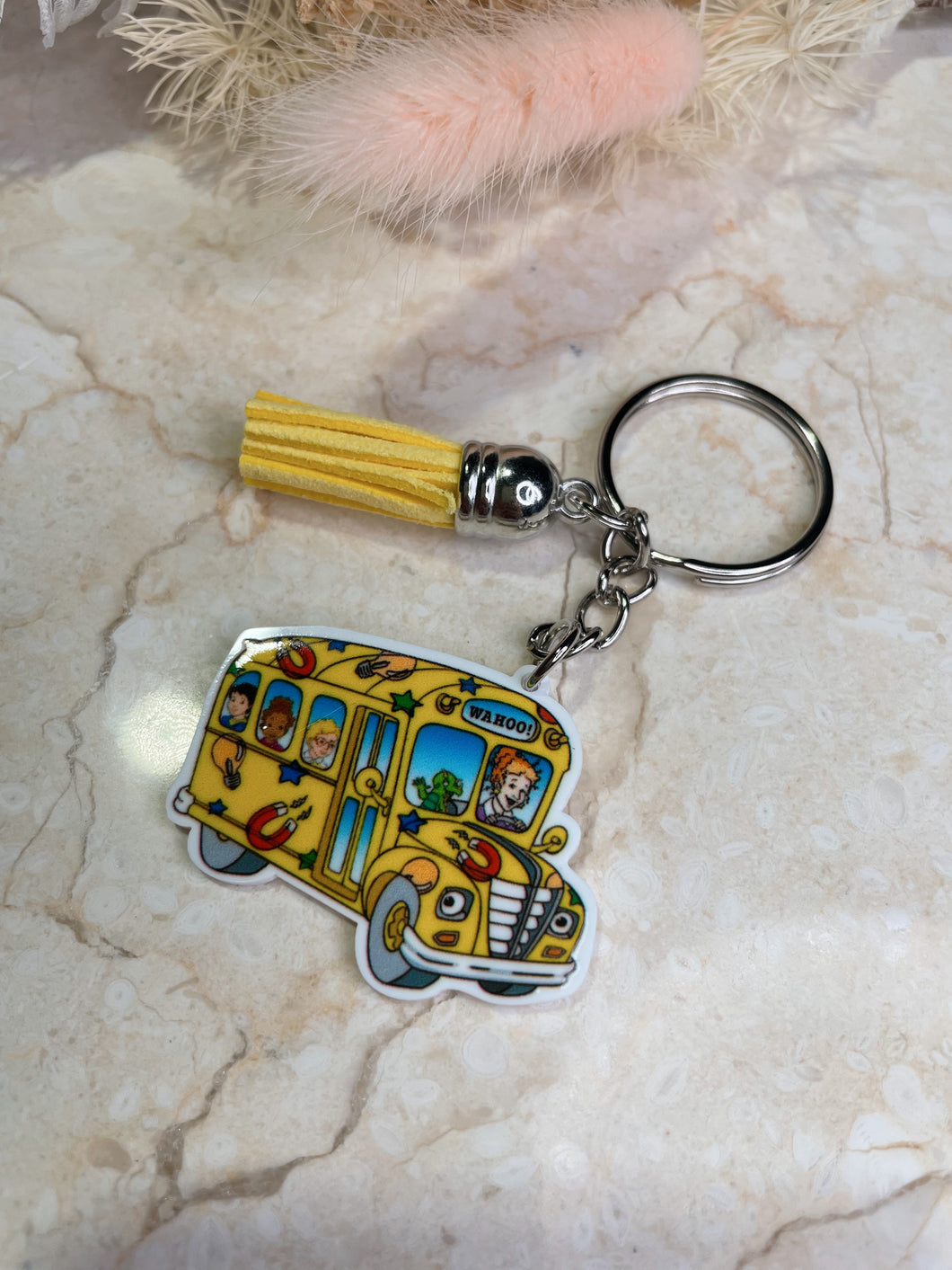 Bus Tassel Charm